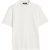 J.Lindeberg Herr Kläder J.Lindeberg Men's Ace Mock Neck Mercerized Cotton T-Shirt - White