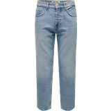 Only & Sons Flanellskjortor Kläder Only & Sons Edge Loose Jeans - Blue/Light Blue Denim