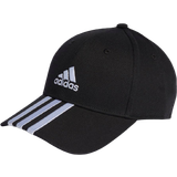 Herr Kepsar adidas 3-Stripes Cotton Twill Baseball Cap - Black/White