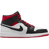 Air jordan 1 mid Skor Nike Air Jordan 1 Mid M - White/Black/Gym Red