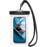Svarta Vattentäta skal Spigen Aqua Shield A601 Waterproof Phone Case upto 6.9-inch