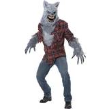 Röd - Varulvar Maskeradkläder California Costumes Lycan Werewolf Men's Costume Grey