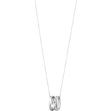 Diamanter Halsband Georg Jensen Fusion Open Necklace - White Gold/Diamonds