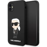Karl Lagerfeld Mobiltillbehör Karl Lagerfeld Ikonik iPhone 11 Silikonskal Svart