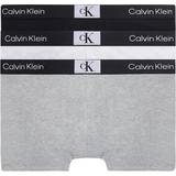 Calvin Klein Herr - Multifärgade Kalsonger Calvin Klein Trunks 3-pack - Black/White/Grey Heather