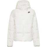 Nike Women's Sportswear Classic Puffer Therma-FIT Loose Hooded Jacket - White/Black