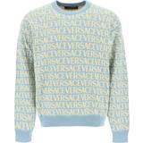 Versace Tröjor Versace Monogram Cotton Sweater