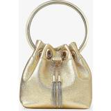 Jimmy Choo Gold Bon Bon Micro Metallic Leather Top-handle bag 1 Size