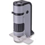 Plastleksaker Mikroskop & Teleskop Carson Micro Flip 100x-250x LED UV Pocket Microscope with Smartphone Clip