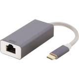 USB-C Nätverkskort & Bluetooth-adaptrar Deltaco USBC-GIGA4