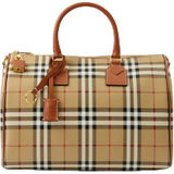 Weekendbags Burberry Check Medium Bowling Bag - Archive Beige/Briar Brown