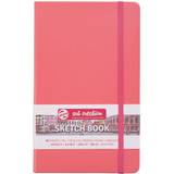 Talens Skiss- & Ritblock Talens Art Creations Sketchbook Coral Red 13x21cm 140g 80 sheets