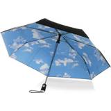 Totes Svarta Paraplyer Totes autoopen black & blue pattern umbrella