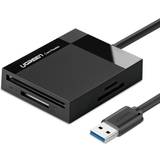Cf card reader Ugreen USB 3.0 SD/Micro SD/CF/MS Minneskort Läsare Svart