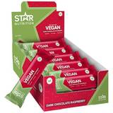 Hallon Bars Star Nutrition Vegan Protein Bar Dark Chocolate Raspberry 55g 12 st
