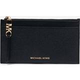 Michael Kors Svarta Korthållare Michael Kors MK Large Pebbled Leather Card Case - Black