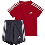 Sammet Barnkläder adidas Baby Set - Vivid Red/White/Shadow Navy