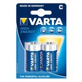 Varta Alkalisk - Batterier Batterier & Laddbart Varta High Energy C 2-pack