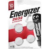 Batterier - Knappcellsbatterier Batterier & Laddbart Energizer CR2032 4-pack