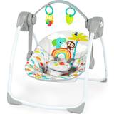 Metall Babygym Bright Starts Playful Paradise Portable Baby Swing with Music