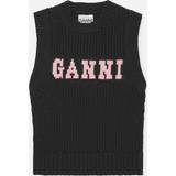 Ganni Dam Västar Ganni Cotton-Blend Jacquard Rope Vest
