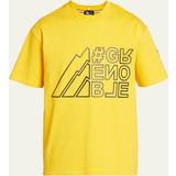 Moncler Gula Överdelar Moncler Grenoble Yellow Bonded T-Shirt Yellow