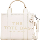 Marc Jacobs Vita Toteväskor Marc Jacobs The Leather Mini Tote Bag - Cotton/Silver