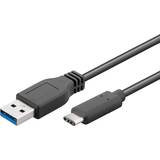 Goobay Rund - Svarta - USB-kabel Kablar Goobay USB A - USB C M-M 3m