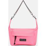 Nylon - Rosa Handväskor Balenciaga Medium Raver Nylon Bag Hot Pink 01