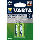AA (LR06) Batterier & Laddbart Varta Accu AA 1600mAh 2-pack