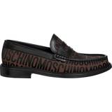Moschino Lågskor Moschino sneakers women logo mn10012c1h10130a brown leather detail shoes