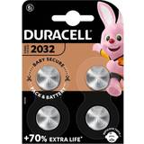 Duracell Knappcellsbatterier - Lithium Batterier & Laddbart Duracell CR2032 Compatible 4-pack