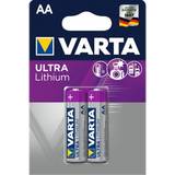 AA (LR06) - Batterier - Lithium Batterier & Laddbart Varta Ultra Lithium AA 2-pack