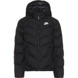 Nike Older Kid's Sportswear Synthetic-Fill Hooded Jacket - Black/White (DX1264-326)