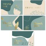 Rileys Thank You Cards with Matching Envelopes 50-Count, Gold Foil Blank Note Cards, Perfect for Wedding, Business, Gift Cards, Graduation, Baby Shower, Funeral Sage Green