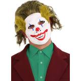 Blå - Cirkus & Clowner Masker Crazy Clown Mask Adult