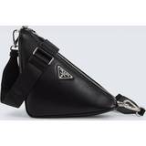 Prada Väskor Prada Triangle leather shoulder bag black One size fits all