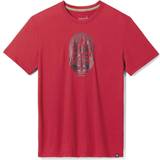 Smartwool Unisex Mountain Trail Graphic Short Sleeve Tee Slim Fit, S, Rhythmic Red