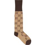 Gucci Herr Strumpor Gucci GG Pattern Blend Socks - Beige