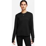Nike Dam - Polyester T-shirts Nike Women's Dri-FIT Swift Element UV Crewneck Sweatshirt Black/Reflective Silv