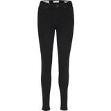 Selected Dam Jeans Selected Svarta Skinny Fit-jeans Svart