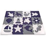 Barnpussel Pusselhjälpmedel Foam Play Mat for Babies & Children 12 EVA Foam Floor Tiles with Ocean Creatures in a Storage Bag 20% Thicker & Softer Puzzle Mat for Crawling