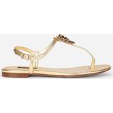 Dolce & Gabbana Tofflor & Sandaler Dolce & Gabbana Nappa leather Devotion thong sandals