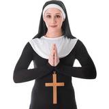Nuns Maskerad Tillbehör Bristol Novelty Womens Nun Kit Instant