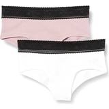 Calvin Klein Trosor Barnkläder Calvin Klein Panties Set 2-pack Blushcheek & White (G80G800573-0VJ)