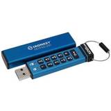 Kingston 128 GB USB-minnen Kingston IronKey Keypad 200 128GB Blue