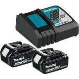 Makita Batterier - Verktygsbatterier Batterier & Laddbart Makita 2xBL1850B + DC18RC
