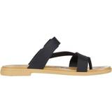 46 ½ Sandaler Crocs Tulum Toe Post - Black/Tan