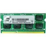 8 GB - SO-DIMM DDR3 RAM minnen G.Skill Standard SO-DIMM DDR3 1600MHz 8GB (F3-1600C11S-8GSQ)