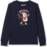 Jultröjor Barnkläder Jack & Jones Junior Jortoon Sweat Crew Neck Christmas Sweater - Navy Blue Blazer